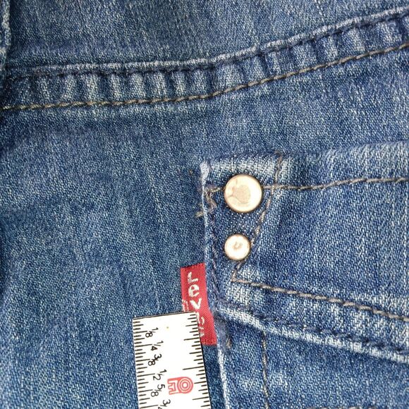 Levis 526 Jeans Womens 8 Medium Blue Slender Boot Bootcut Stretch Denim Classic - Picture 13 of 16